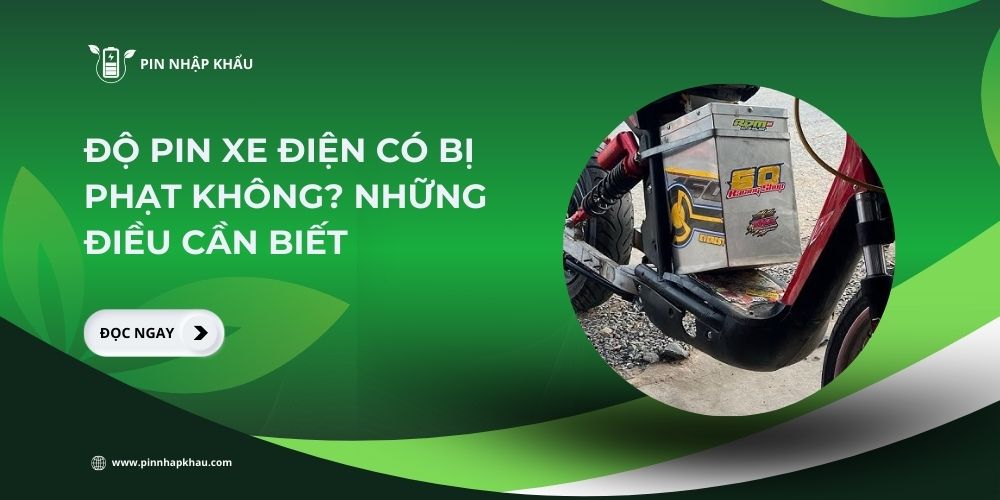 Độ pin xe điện có bị phạt không Những điều cần biết